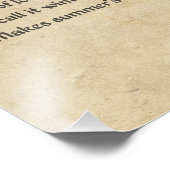 Shakespeare Sonnet 56 Parchment Foto Afdruk (Hoek)