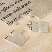 Shakespeare Sonnet 60 (LX) op het perkament Legpuzzel (Zijkant)