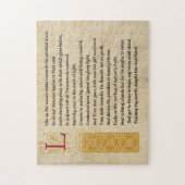Shakespeare Sonnet 60 (LX) op het perkament Legpuzzel (Verticaal)