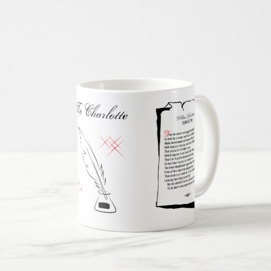 Shakespeare Sonnet 6 Koffiemok (Voorkant rechts)