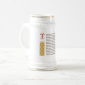 Shakespeare Sonnet 73 (LXXIII) op het perkament Bierpul (Voorkant links)