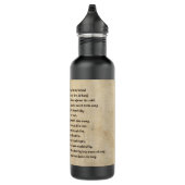 Shakespeare Sonnet 73 (LXXIII) op het perkament Waterfles (Rechts)