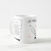 Shakespeare Sonnet 78 Koffiemok (Voorkant links)