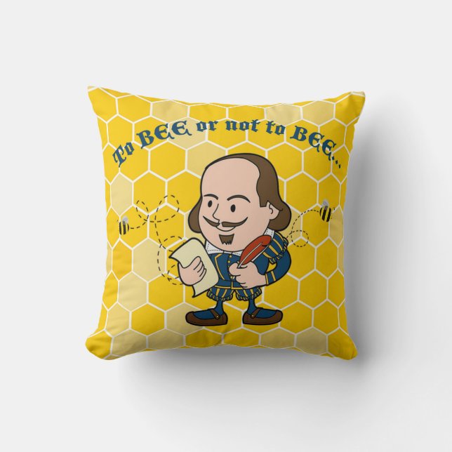 Shakespeare Spelling Bee Pillow Kussen (Voorkant)