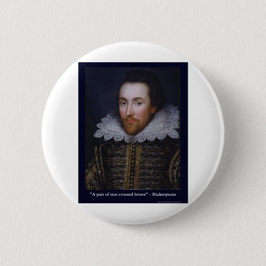 Shakespeare Sterfelijk Verliefde Geliefden Geschen Ronde Button 5,7 Cm (Voorkant)