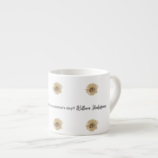 Shakespeare Summer Quote Decor For Home Espresso Kop (Voorkant rechts)