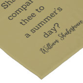 Shakespeare Summer Quote Decor For Home Korte Tafelloper (Hoek)