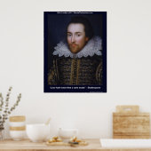 Shakespeare Tame Snake Love Quote Poster Print (Keuken)