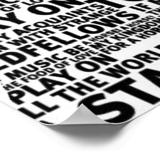 Shakespeare-tekstontwerp Poster (Hoek)