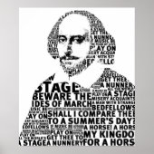 Shakespeare-tekstontwerp Poster (Voorkant)