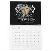 Shakespeare Theatrische maskers Wall Agenda Kalender (Feb 2026)