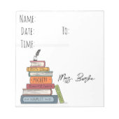 Shakespeare Theme Literatuurzaal passeert notitieb Notitieblok (Voorkant)