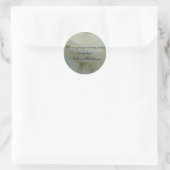 Shakespeare Witte Roos Citaat Ronde Sticker (Tas)