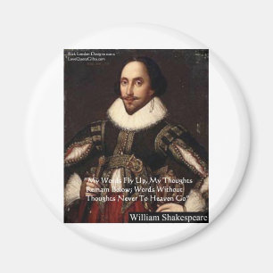 Shakespeare "Woorden In De Hemel" Wijsheid Citaat Magneet