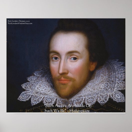 Shakespeare "Zo zijn wij" Wijsheid Quote Posters (Voorkant)