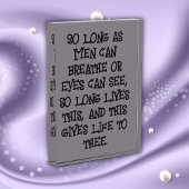 Shakespeare - Zolang Mannen..... | Fotoblokken