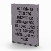 Shakespeare - Zolang Mannen..... | Fotoblokken (Rechts)