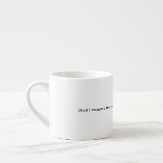 Shakespeare Zomer Citaat Decoratie voor Thuis Espresso Kop