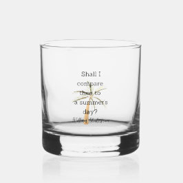 Shakespeare Zomer Citaat Decoratie Voor Thuis Whisky Glas