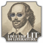 Shakespeare Zonnebril Lit Sticker (Voorkant)