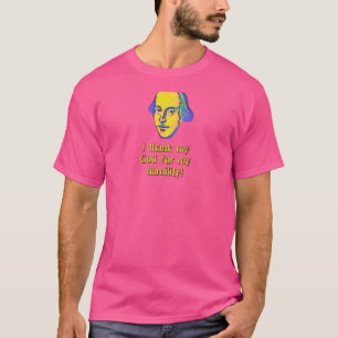Shakespeareaanse nederigheid citaat Richard III op T-shirt