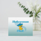 Shakespearean Chick #3 Briefkaart (Staand voorkant)
