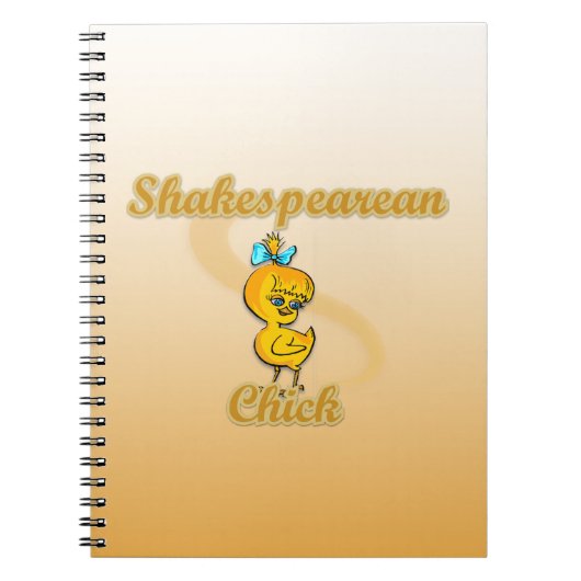 Shakespearean Chick Notitieboek (Voorkant)