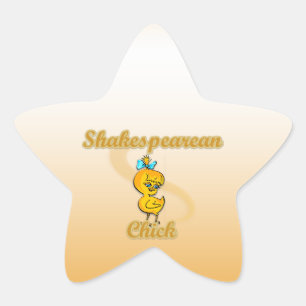 Shakespearean Chick Ster Sticker