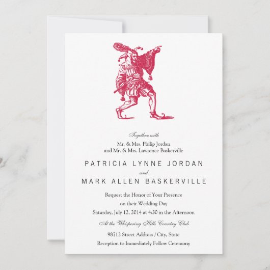 Shakespearean Jester Kaart (Voorkant)