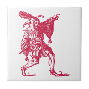 Shakespearean Jester Tegeltje