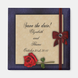Shakespearean Roos Wedding Save the Date Magneet