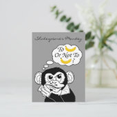 Shakespeare's aap briefkaart (Staand voorkant)