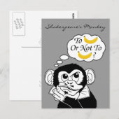 Shakespeare's aap briefkaart (Voorkant / Achterkant)