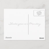 Shakespeare's aap briefkaart (Achterkant)