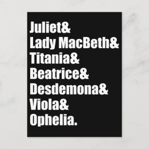 Shakespeare's Dames Briefkaart
