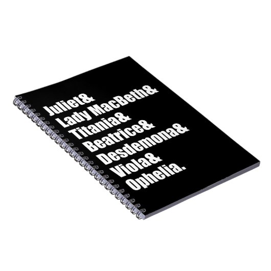 Shakespeare's Dames Notitieboek (Rechterzijde)