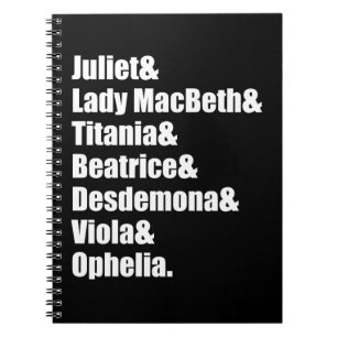 Shakespeare's Dames Notitieboek