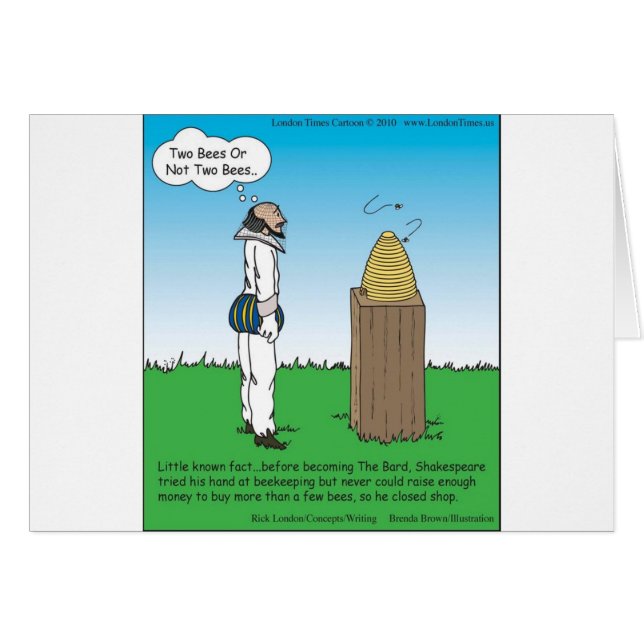Shakespeares De Bijenhouder Grappige Cadeaus & T-s (Voorkant Horizontaal)