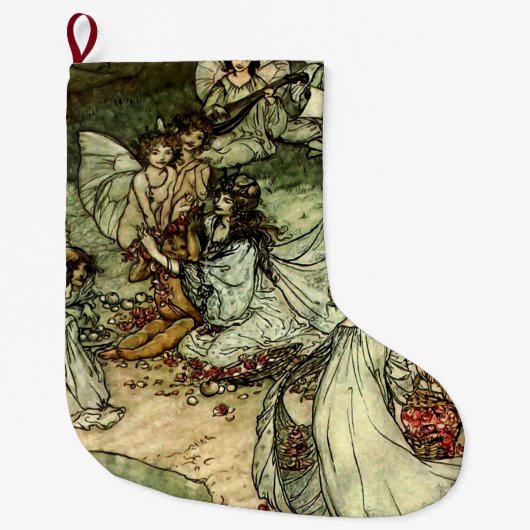 Shakespeares fee “Titania” door Arthur Rackham Grote Kerstsok (Voorkant)