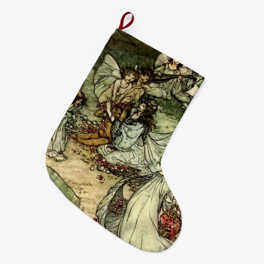 Shakespeare's feiale "Titania" door Arthur Rackham Grote Kerstsok (Voorkant (Hangend))