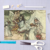 Shakespeare's feiale "Titania" door Arthur Rackham Tissuepapier (Craft)