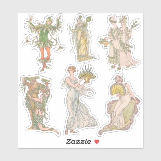  Shakespeares Garden Flowers Journal Kit Sticker (Vel)