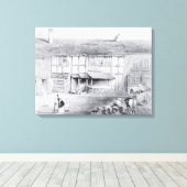 Shakespeare's geboorteplaats canvas afdruk (Insitu (Houten vloer))