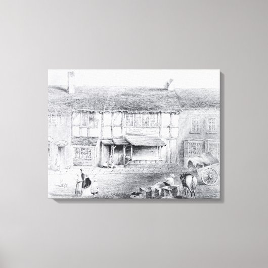 Shakespeare's geboorteplaats canvas afdruk (Voorkant)