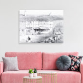 Shakespeare's geboorteplaats canvas afdruk (Insitu (Woonkamer))