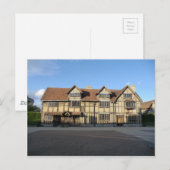Shakespeare's geboorteplaats in Stratford Upon Avo Briefkaart (Voorkant / Achterkant)