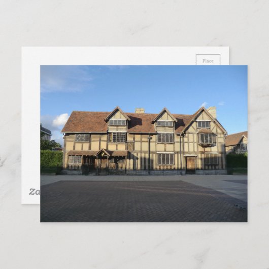 Shakespeare's geboorteplaats in Stratford Upon Avo Briefkaart (Voorkant / Achterkant)
