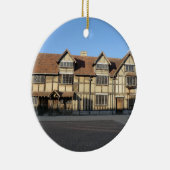 Shakespeare's geboorteplaats in Stratford Upon Avo Keramisch Ornament (Rechts)