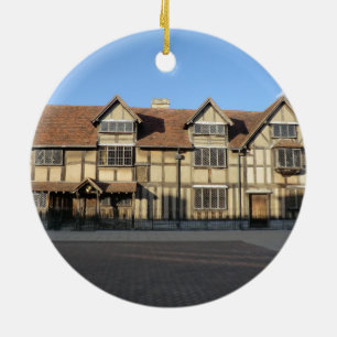 Shakespeare's geboorteplaats in Stratford Upon Avo Keramisch Ornament