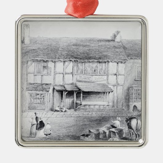 Shakespeare's geboorteplaats metalen ornament (Voorkant)